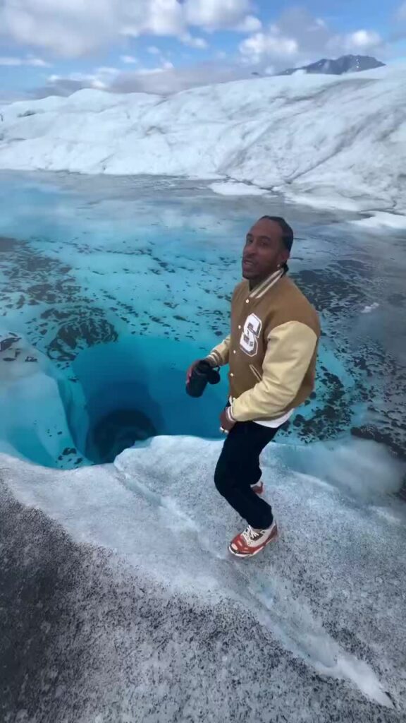 Ludacris Drinking Glacier Water In Alaska.jpg